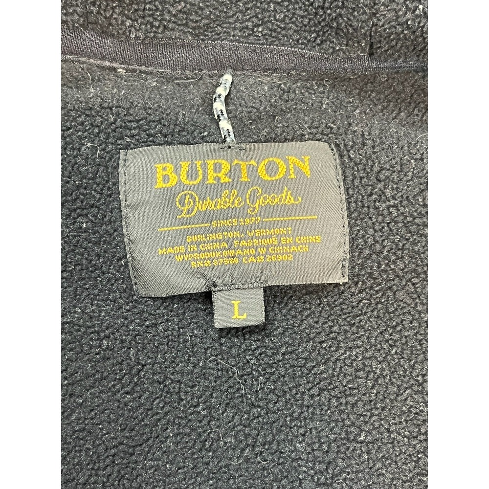 Burton Embry Fleece Hooded Jacket Heather Gray Aztec Women's Size Large - Picture 2 of 5